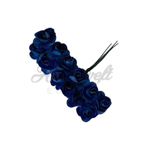 Papierblume Dunkelblau 12 Stück