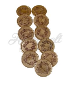 Siegel Stempel Kranz Gold 10 stk.