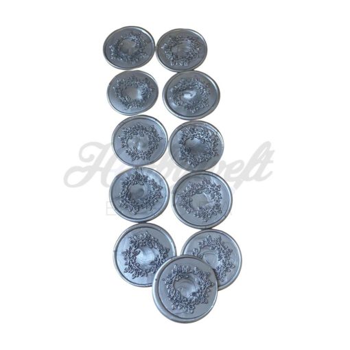 Siegel Stempel Kranz Silber 10 stk