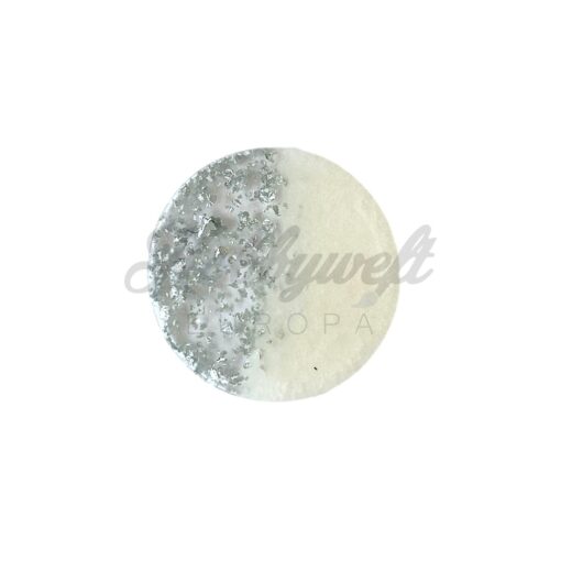 Resin Gastgeschenke Weiss - Silber (Rund)