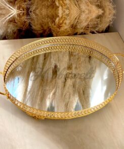 Oval Tablett Gold