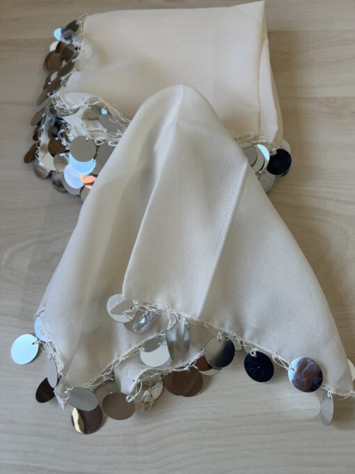 Lüx Halay Mendil Creme Silber 10 stk