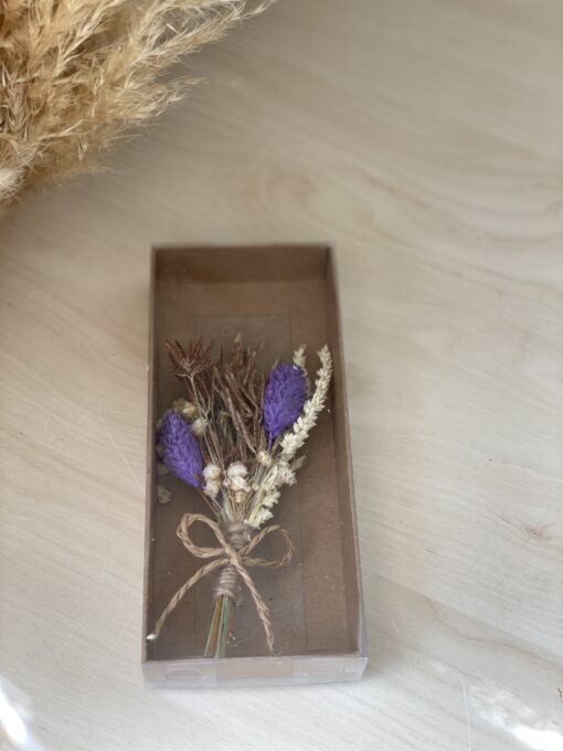 Trockenblumenstrauß Lila (Gastgeschenke)