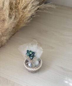 Mandelkörbchen Türkis 5 stk