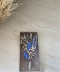 Trockenblumenstauß Blau