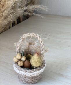 Trockenblumenkörbchen natur 1 stk