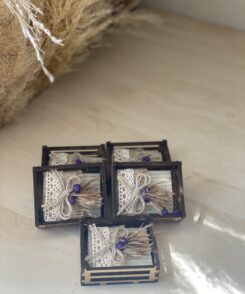 Seife im Kästchen lila 5 stk(Gastgeschenke)