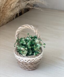 Schleierkrautkörbchen grün 1 stk