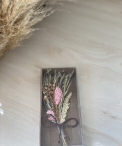 Trockenblumenstrauß rosa (Gastgeschenke)