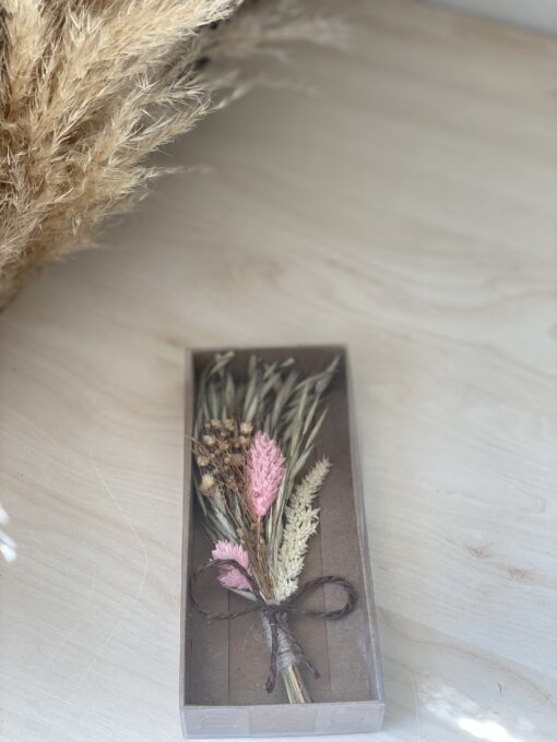 Trockenblumenstrauß rosa (Gastgeschenke)