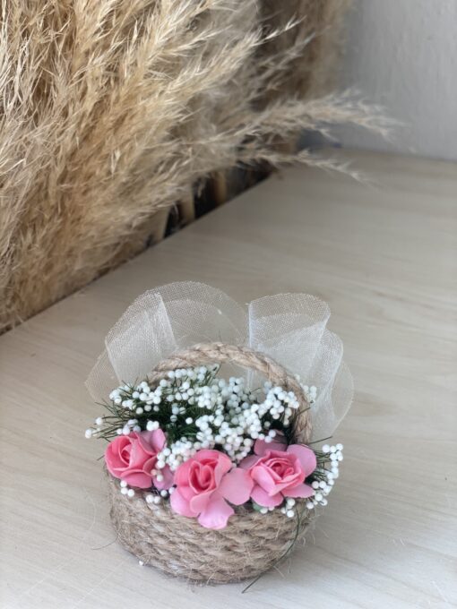 Rosenkörbchen rosa 1 stk