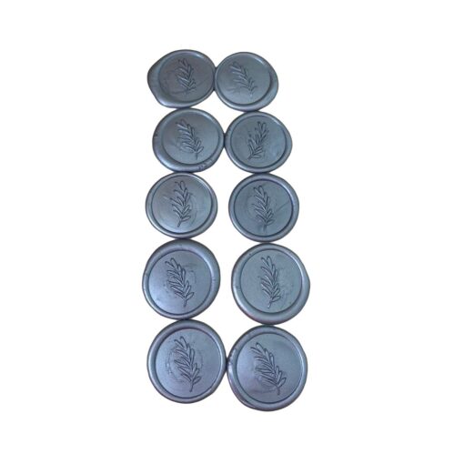 Siegel Stempel Zweig Silber 10 stk