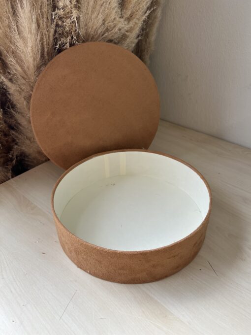Samt Geschenkbox 24 cm Gold
