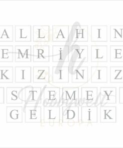 Allahin Emri Etiketten Set  Gold/Silber - Silber