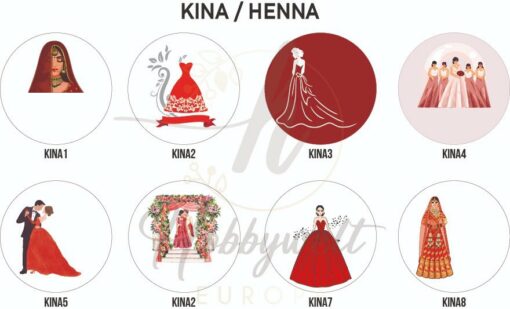 KINA / HENNA Schoko Etiketten 30 Stk