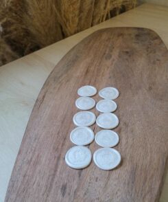 Siegel Stempel Kranz Weiss 10 stk.