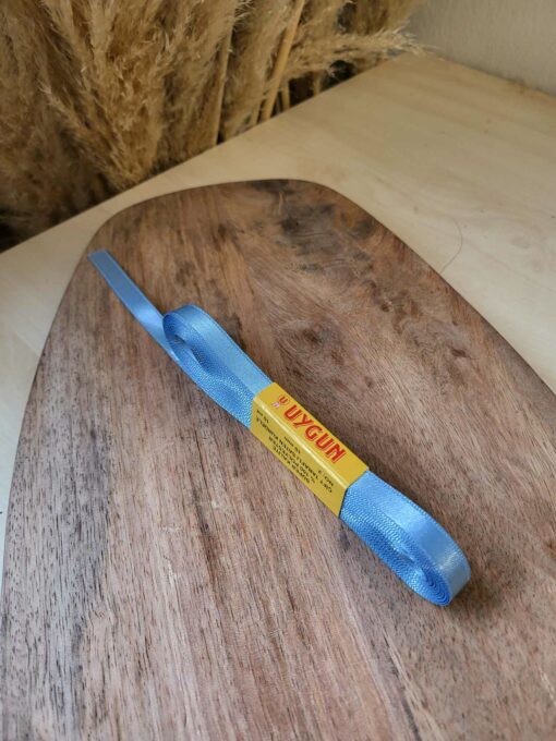 Satinband Blau 1 cm