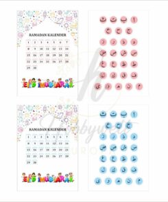 Ramadan Kalender Poster Set