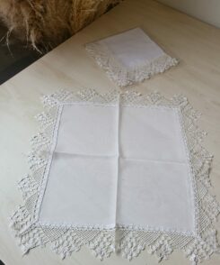 Söz Mendil  Creme  Handarbeit