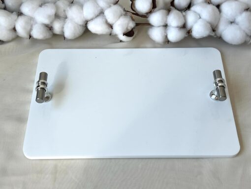 Verlobungstablett Elegance Silber 30 x 20 cm