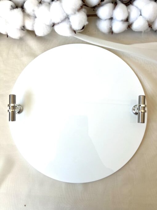 Verlobungstablett Elegance rund Silber 28cm
