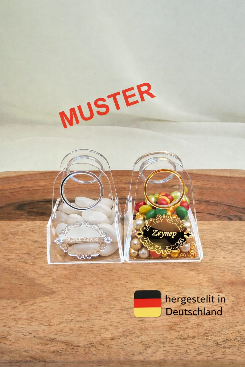 Acryl Gastgeschenkbox mit Ringgriff – 2er Set – Bild 2