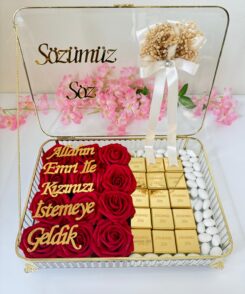 Personalisiertes Söz & Kız İsteme Tablett – Sözümüz Luxury